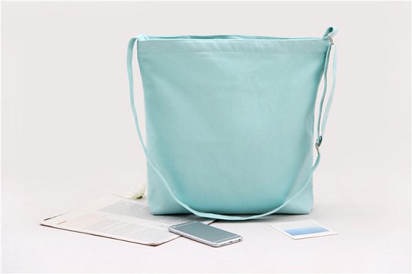 可調節提把帆布袋-印花單肩包