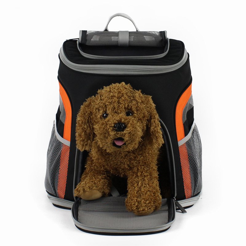 寵物袋載體黑色輕型寵物背包