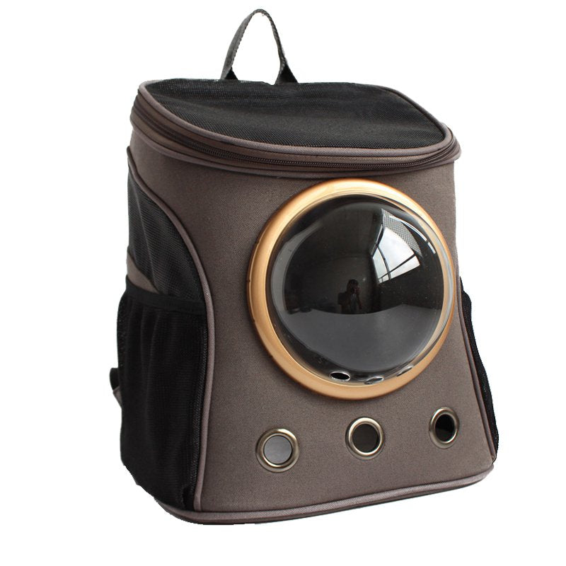 PVC戶外旅行背帶狗貓寵物包透氣單肩寵物包