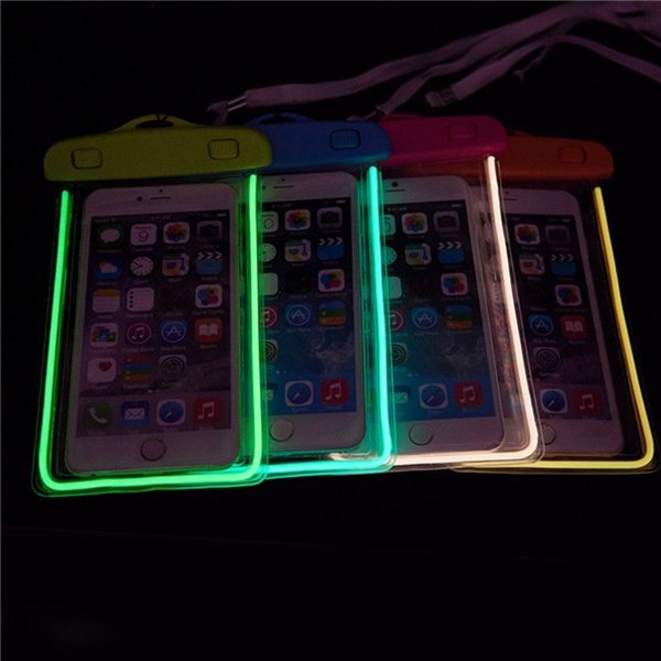 5.5寸PVC夜光手機防水袋