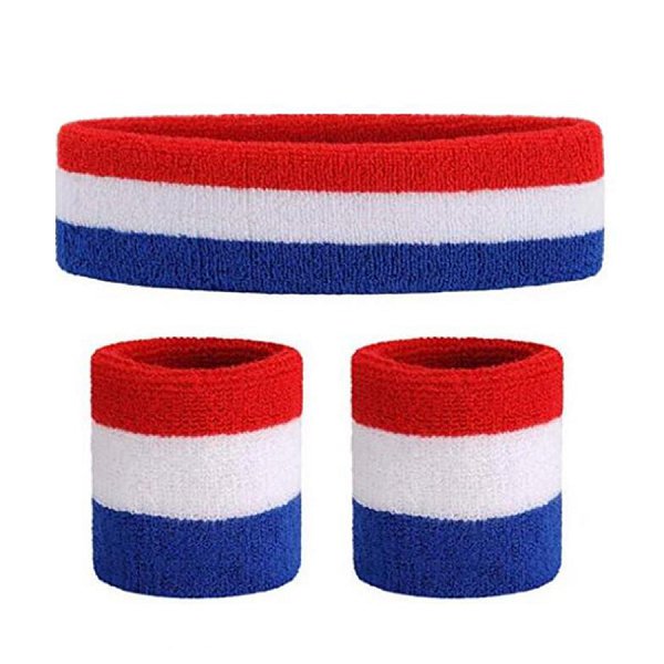 簡約100%純棉腕帶-吸汗手環