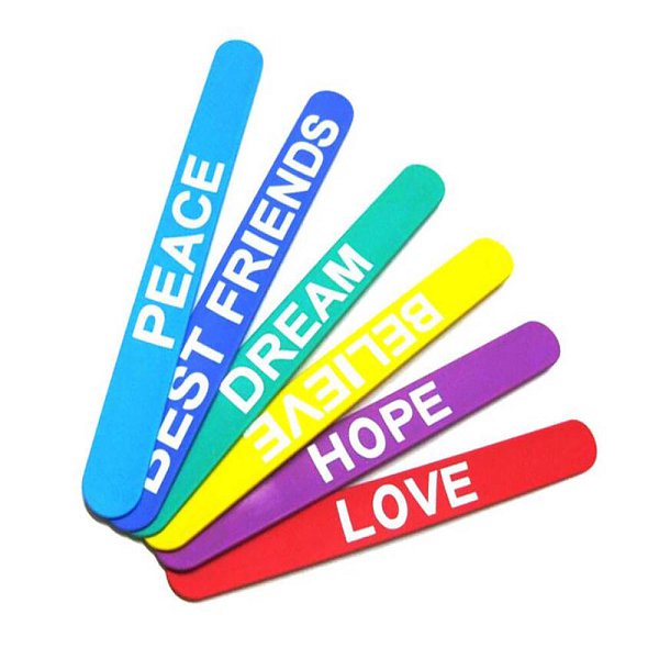 彩色矽膠腕帶-捲尺手環