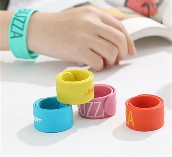 彩色矽膠腕帶-捲尺手環