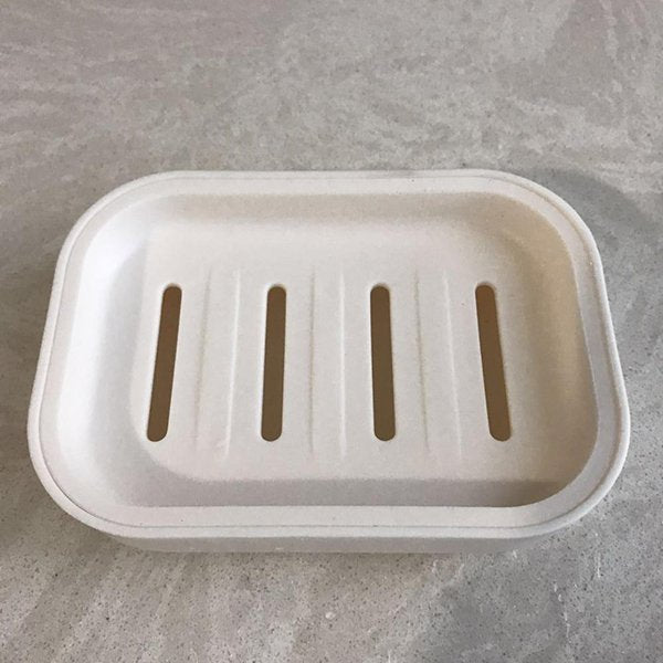 桌上型雙層塑料肥皂盒-長方形