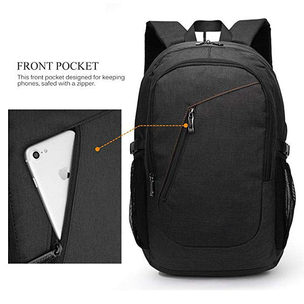 RFID防盜充電口設計時尚牛津布後背包