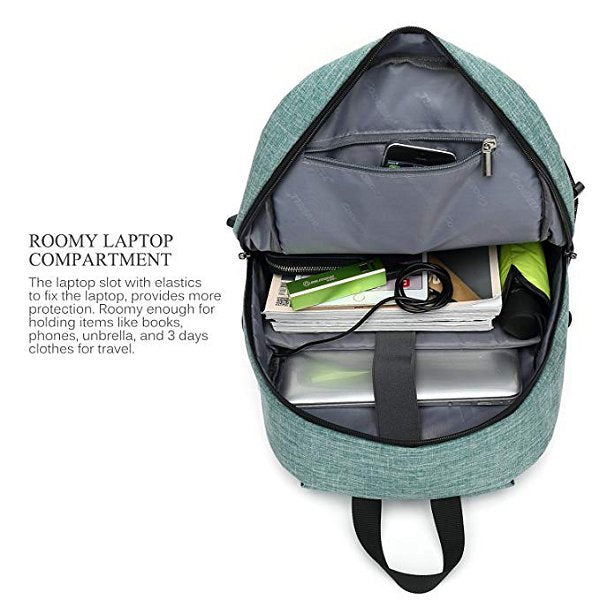 RFID防盜充電口設計時尚牛津布後背包