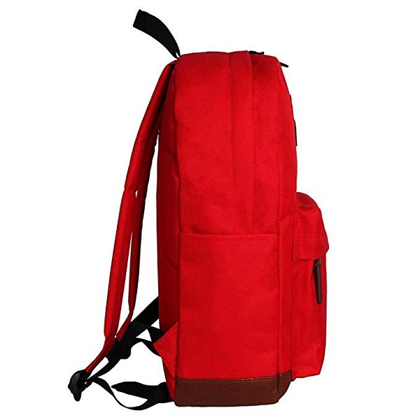 防水純色帆布後背包