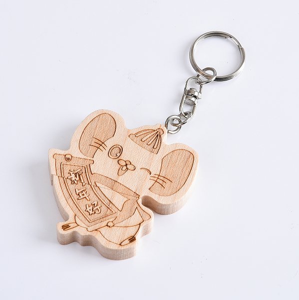 鼠年造型木製隨身碟