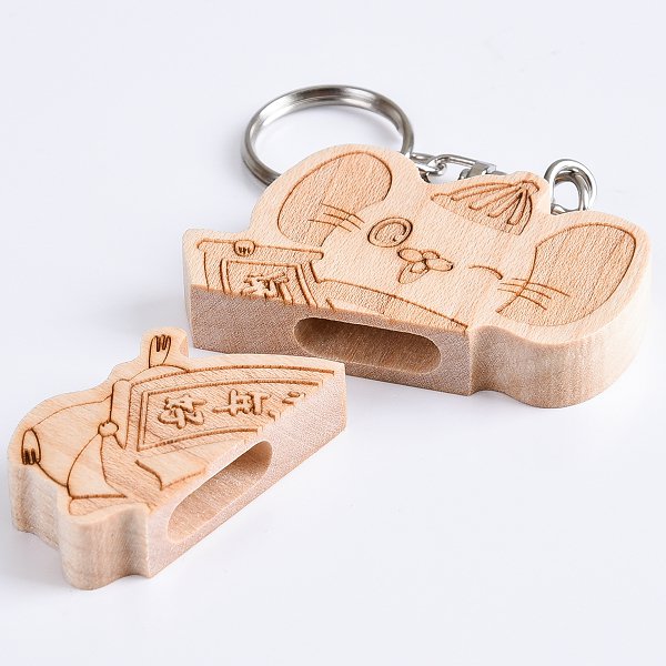 鼠年造型木製隨身碟