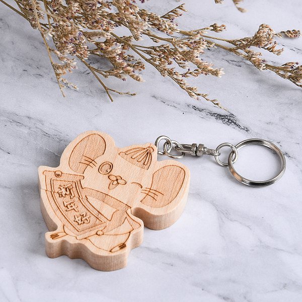 鼠年造型木製隨身碟