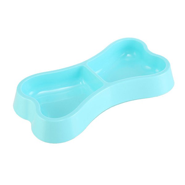 狗骨頭造型雙碗寵物碗