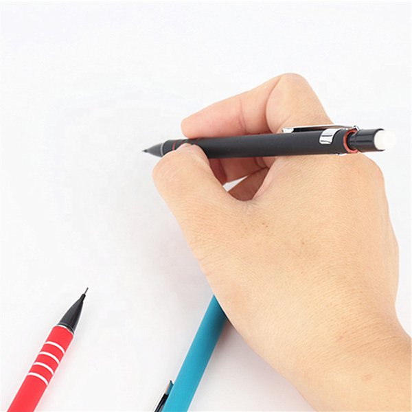 金屬自動鉛筆橡膠握筆附像皮擦頭
