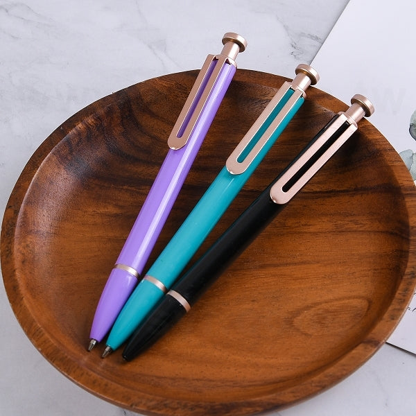 玫瑰金按壓式高品質金屬筆