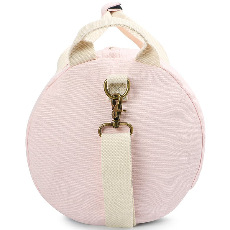 大容量粉嫩少女系帆布旅行袋