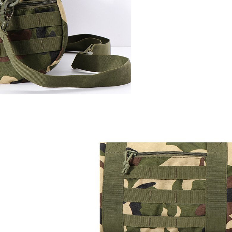 防水戶外迷彩600D聚酯纖維旅行袋