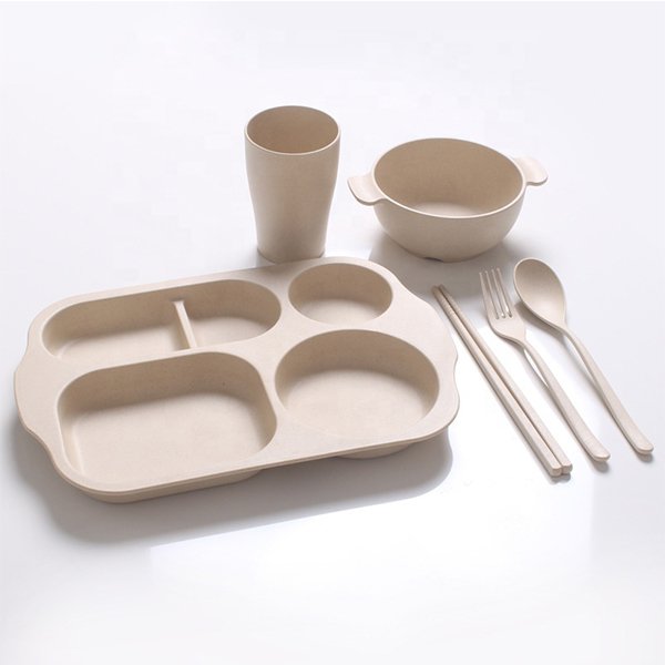 環保小麥6件餐具組