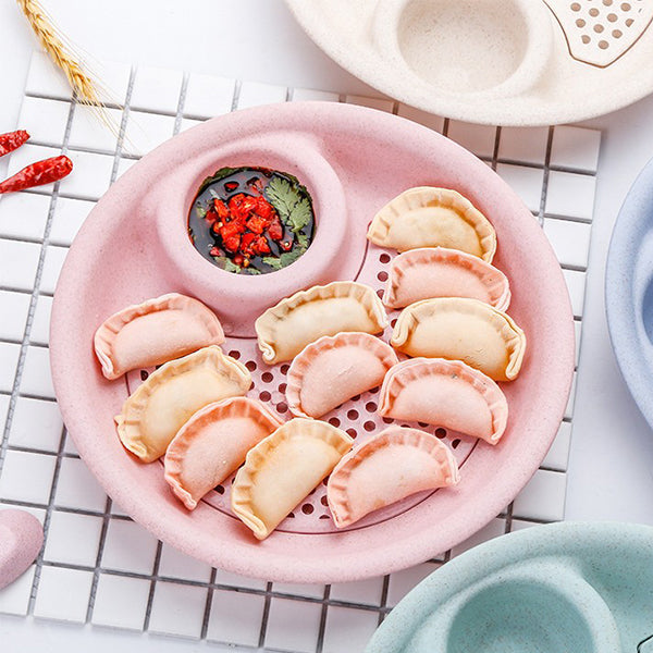 小麥可放製醬料水餃盤