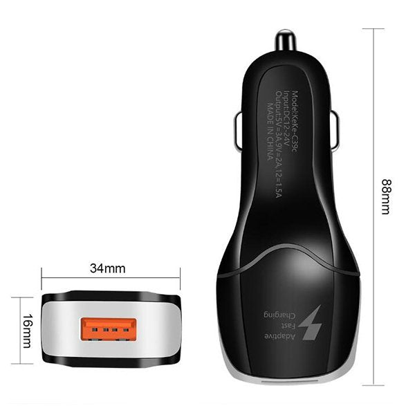 USB車充-QC3.0快充