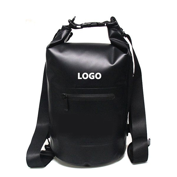 單拉鍊隔層戶外防水桶包