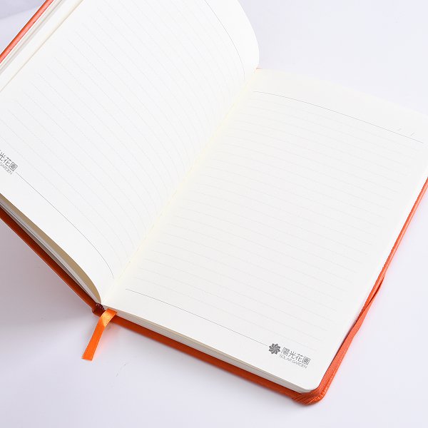 25K精裝工商日誌-綁繩式商務PU筆記本雙面烙凹logo-可客製化內頁與LOGO