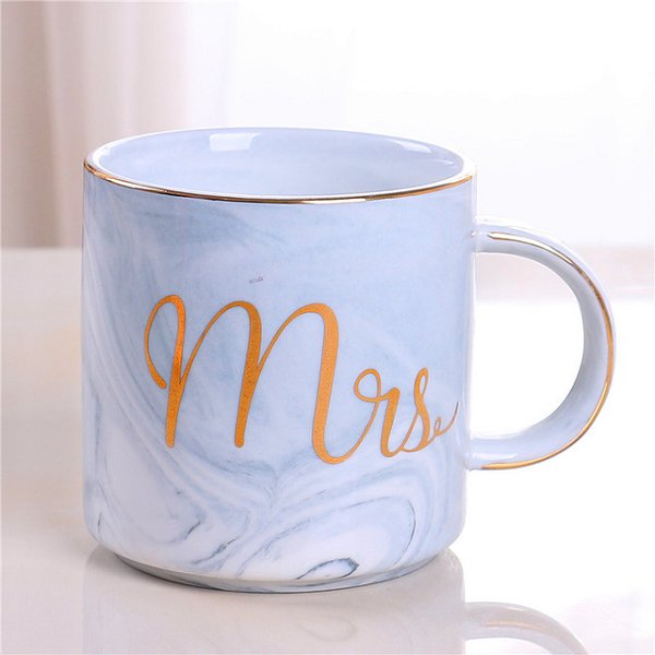 400ml大理石紋字母情侶對杯-