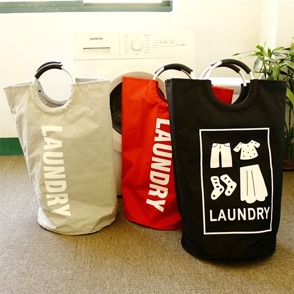 帆布可摺疊洗衣籃
