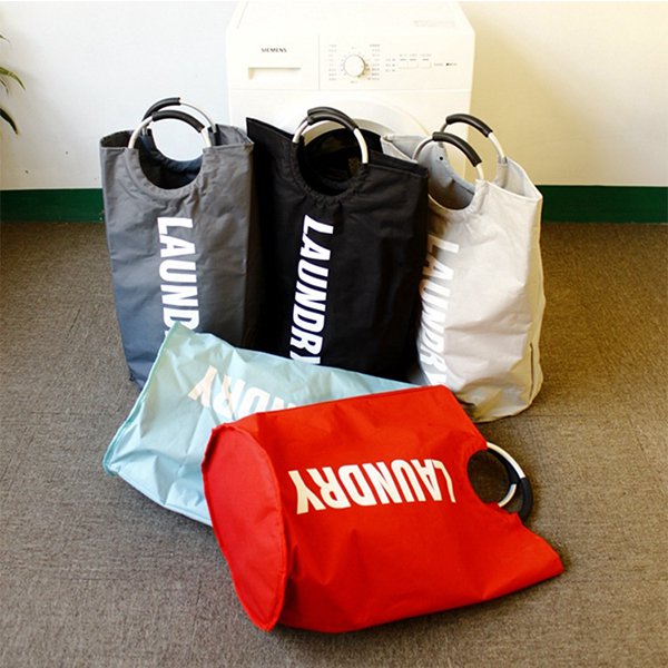 帆布可摺疊洗衣籃