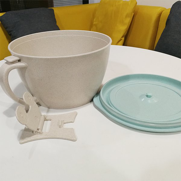 小麥材質泡麵碗-附手機支架