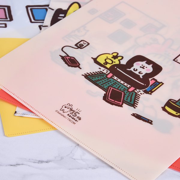 A4單層L夾5款-全白墨PP材質彩色印刷