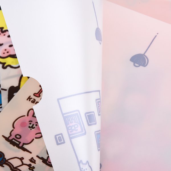 A4單層L夾5款-全白墨PP材質彩色印刷