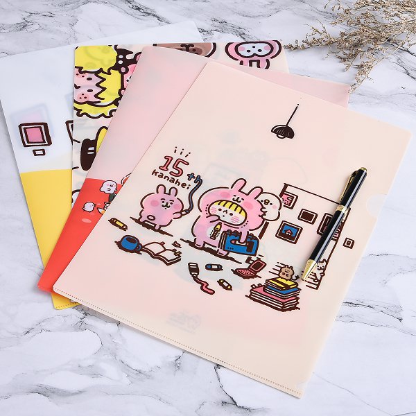 A4單層L夾5款-全白墨PP材質彩色印刷