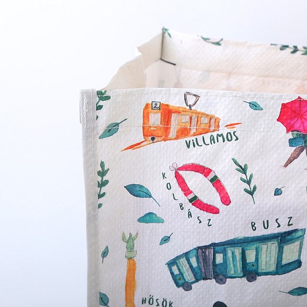 可愛PP編織袋-客製化購物袋