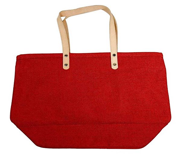 拉鍊封口黃麻購物袋