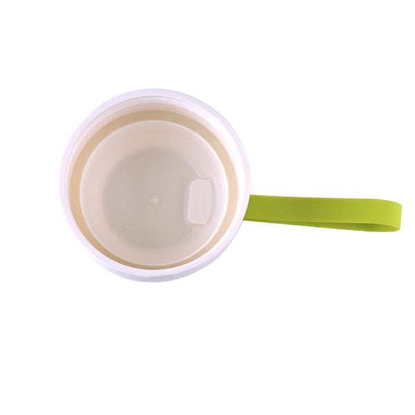 環保雙層塑膠附提繩可插廣告卡紙隨身杯