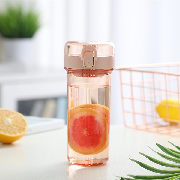 按壓式附過濾網隨身水瓶
