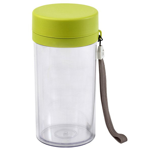 雙層旅行水杯附過濾器和提繩
