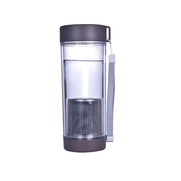 雙層附提繩和不鏽鋼濾茶器隨身水杯