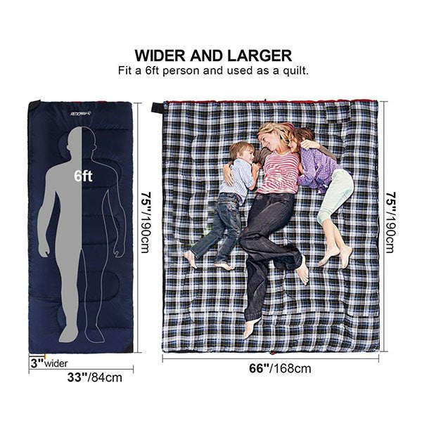 信封型防水睡袋-長度190cm