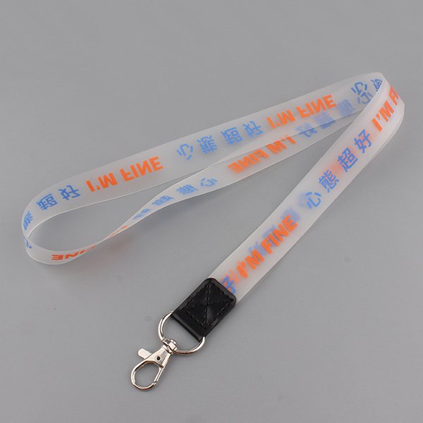 透明識別證帶-寬2cm龍蝦扣