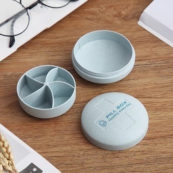 5格藥盒-小麥秸稈材質