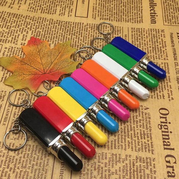 口紅造型單色筆鑰匙圈