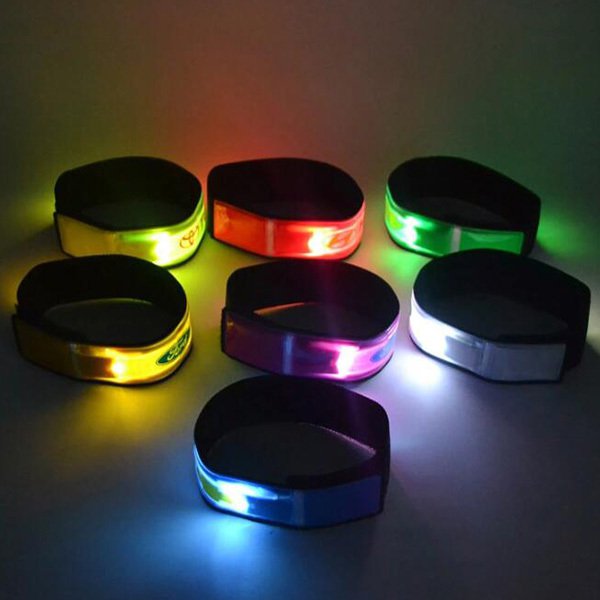 夜間LED安全警示燈-PVC反光臂帶