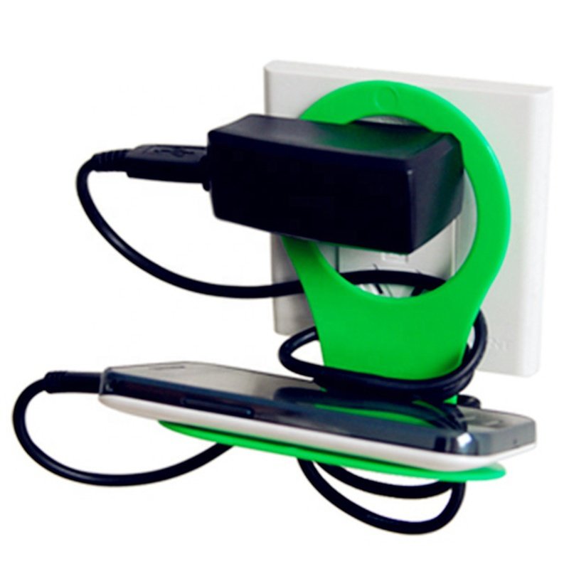 可摺疊壁掛式手機充電架-不挑色