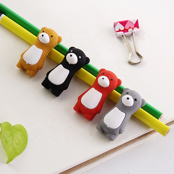 3D立體熊造型橡皮擦