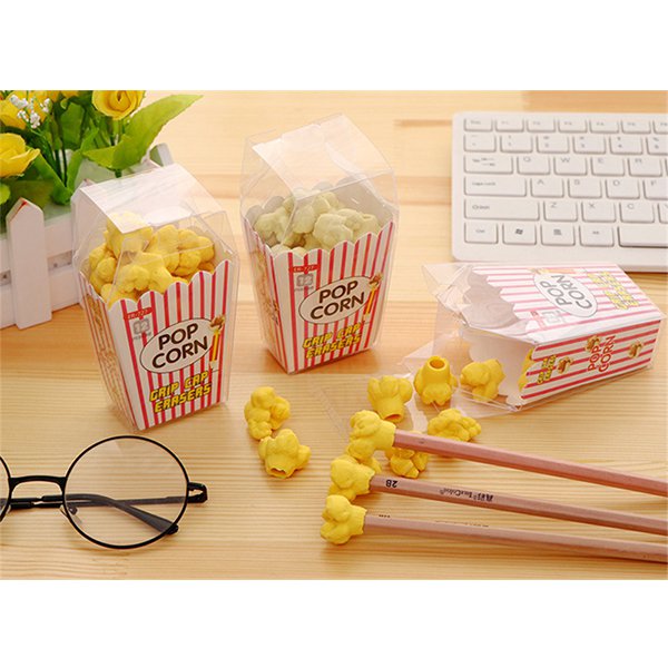 3D立體爆米花造型橡皮擦