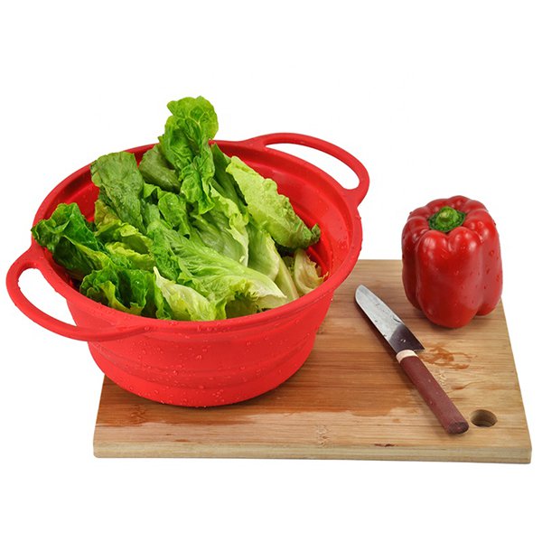 好收納矽膠廚房蔬菜水果洗菜籃