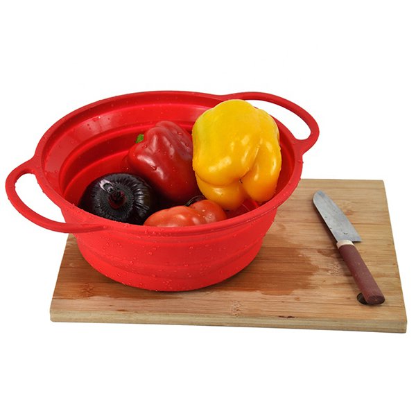 好收納矽膠廚房蔬菜水果洗菜籃