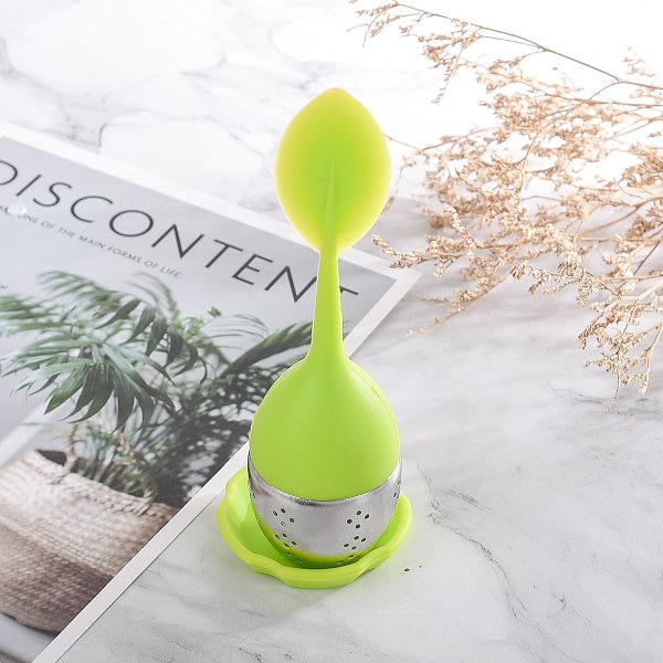 綠葉造型矽膠泡茶器