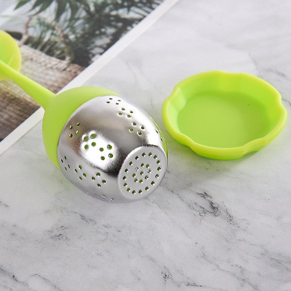 綠葉造型矽膠泡茶器