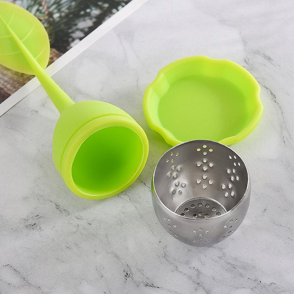 綠葉造型矽膠泡茶器